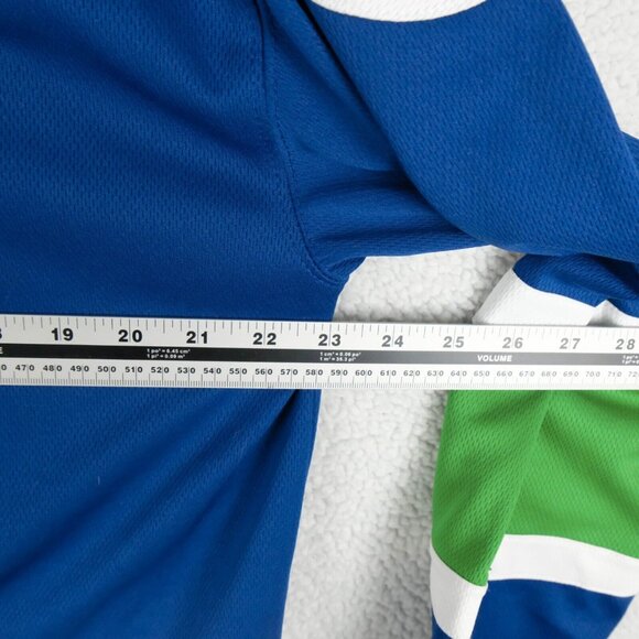 Vancouver Canucks Jersey Mens Medium Burrows 14 Signed Blue Green NHL Hockey - Picture 6 of 7